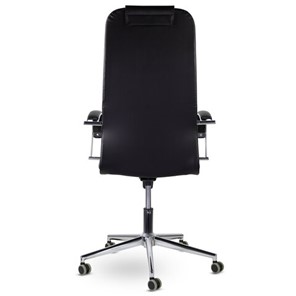 Офисное кресло Brabix Premium Pilot EX-610 CH (хром, кожзам, черное) 532418 в Благовещенске - предосмотр 4