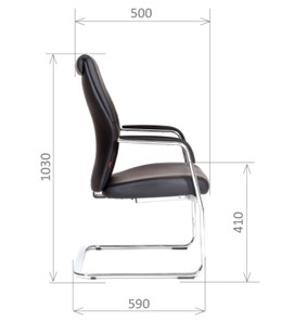 Офисное кресло CHAIRMAN Vista V Экокожа премиум черная в Благовещенске - предосмотр 2