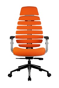 Кресло компьютерное Riva Chair SHARK (Оранжевый/серый) в Благовещенске - предосмотр 1