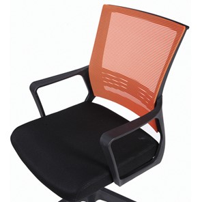 Кресло офисное Brabix Balance MG-320 (с подлокотниками, комбинированное черное/оранжевое) 531832 в Благовещенске - предосмотр 5