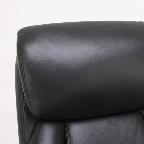 Кресло компьютерное Brabix Premium Pride HD-100 (натуральная кожа, черное) 531940 в Благовещенске - изображение 4