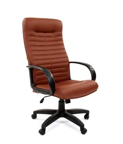 Компьютерное кресло CHAIRMAN 480 LT, экокожа, цвет коричневый в Благовещенске