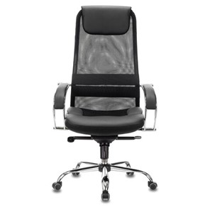 Офисное кресло Brabix Premium Stalker EX-609 PRO (хром, мультиблок, ткань-сетка/экокожа, черное) 532416 в Благовещенске