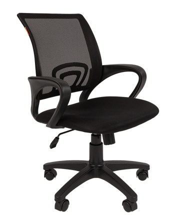 Кресло компьютерное CHAIRMAN 696 black Сетчатый акрил DW62 черный в Благовещенске - изображение