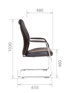 Офисное кресло CHAIRMAN Vista V Экокожа премиум коричневая (vista) в Благовещенске - предосмотр 2