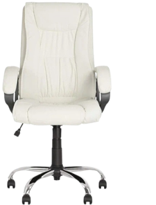 Офисное кресло ELLY (CHR68) экокожа ECO-50, белая в Благовещенске