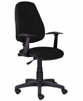 Офисное кресло Brabix Comfort MG-321, регулируемая эргономичная спинка, ткань, черное в Благовещенске - изображение