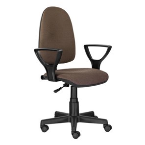 Кресло офисное Brabix Prestige Ergo MG-311 (регулируемая эргономичная спинка, ткань, коричневое) 531875 в Благовещенске