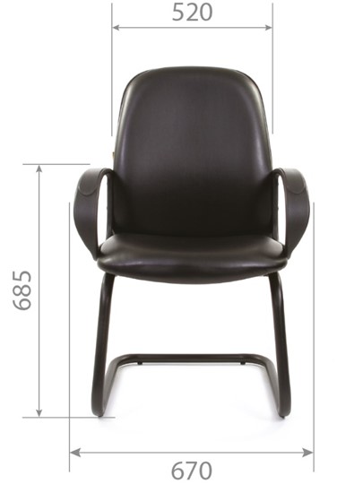 Офисное кресло CHAIRMAN 279V экокожа черная в Благовещенске - изображение 4
