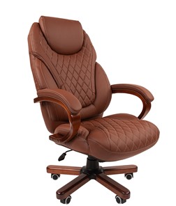Офисное кресло CHAIRMAN 406, коричневый в Благовещенске