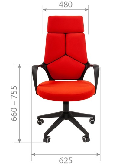 Кресло компьютерное CHAIRMAN 525, серое в Благовещенске - изображение 1