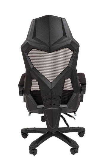 Кресло CHAIRMAN 571 с подставкой для ног , Сетчатый акрил черный / Полиэстер черный в Благовещенске - изображение 4