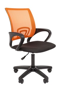 Кресло офисное CHAIRMAN 696 black LT, оранжевый в Благовещенске