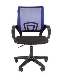 Кресло компьютерное CHAIRMAN 696 black LT, синий в Благовещенске - предосмотр 1
