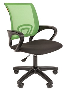 Компьютерное кресло CHAIRMAN 696 black LT, зеленое в Благовещенске