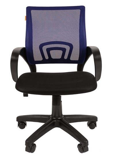 Кресло офисное CHAIRMAN 696 black Сетчатый акрил DW61 синий в Благовещенске - изображение 1