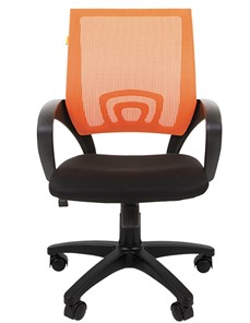 Кресло офисное CHAIRMAN 696 black Сетчатый акрил DW66 оранжевый в Благовещенске - предосмотр 4