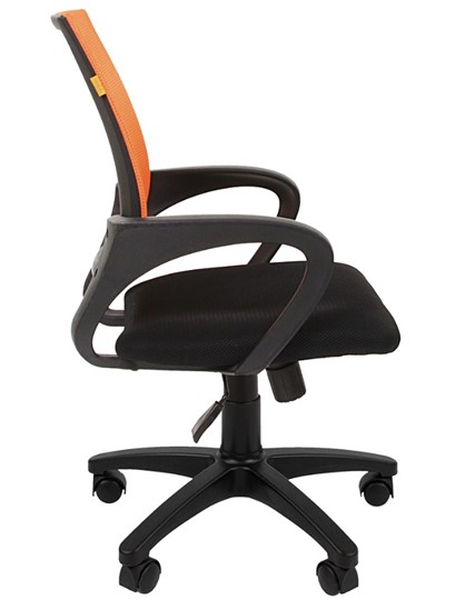 Кресло офисное CHAIRMAN 696 black Сетчатый акрил DW66 оранжевый в Благовещенске - изображение 5