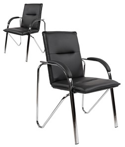 Офисное кресло CHAIRMAN 851 экокожа черная (2 шт. в комплекте) в Благовещенске - предосмотр