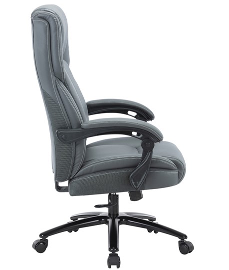 Кресло офисное CHAIRMAN CH415 эко кожа серая в Благовещенске - изображение 2