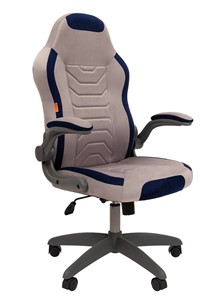Кресло офисное CHAIRMAN Game 50 цвет TW серый/синий в Благовещенске