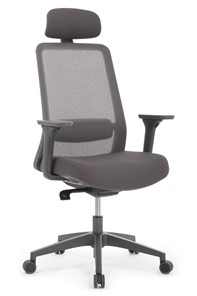 Компьютерное кресло Design WORK W-218C, Серый пластик/Серая сетка в Благовещенске