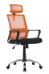 Кресло компьютерное RCH 1029HB, черный/оранжевый в Благовещенске
