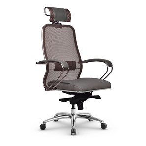 Кресло компьютерное Samurai SL-2.04 MPES Светло-коричневый / Серый в Благовещенске