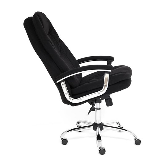 Компьютерное кресло SOFTY LUX флок, черный, арт.13594 в Благовещенске - изображение 8
