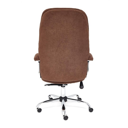 Компьютерное кресло SOFTY LUX флок, коричневый, арт.13595 в Благовещенске - изображение 4