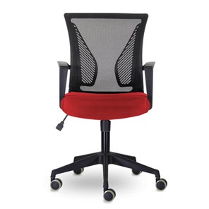 Кресло компьютерное Brabix Wings MG-309 (пластик черный, сетка, черное/красное) 532014 в Благовещенске