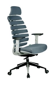 Кресло офисное Riva Chair SHARK (Серый/серый) в Благовещенске
