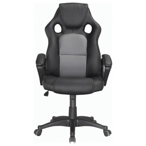 Кресло компьютерное Brabix Rider Plus EX-544 КОМФОРТ (экокожа, черное/серое) 531582 в Благовещенске