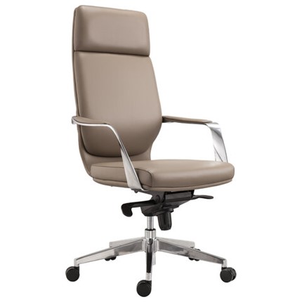 Офисное кресло BRABIX PREMIUM "Resonance EX-755", мультиблок, алюминий, экокожа, бежевое, 532487 в Благовещенске - изображение