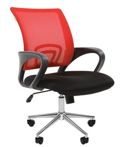Компьютерное кресло CHAIRMAN 696 CHROME Сетка TW-69 (красный) в Благовещенске