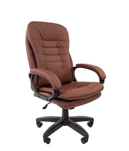 Офисное кресло CHAIRMAN 795 LT, экокожа, цвет коричневый в Благовещенске