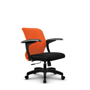 Компьютерное кресло SU-M-4/подл.160/осн.001, Оранжевый/Черный в Благовещенске - предосмотр