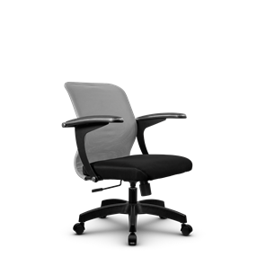 Кресло офисное SU-M-4/подл.160/осн.001, Светло-серый/Черный в Благовещенске