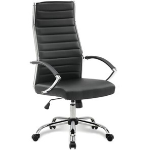Компьютерное кресло Brabix Style EX-528 (экокожа, хром, черное) 531947 в Благовещенске