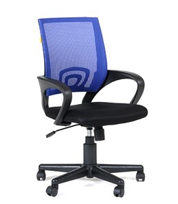 Кресло офисное CHAIRMAN 696 black Сетчатый акрил DW61 синий в Благовещенске - предосмотр