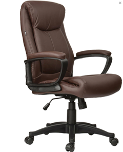 Кресло офисное BRABIX "Enter EX-511", экокожа, коричневое, 531163 в Благовещенске - предосмотр