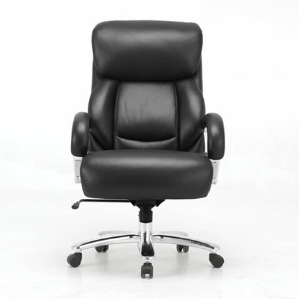 Кресло компьютерное Brabix Premium Pride HD-100 (натуральная кожа, черное) 531940 в Благовещенске - изображение