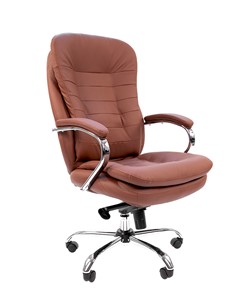 Кресло офисное CHAIRMAN 795 экокожа, цвет коричневый в Благовещенске