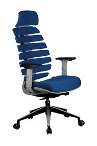 Кресло Riva Chair SHARK (Синий/серый) в Благовещенске