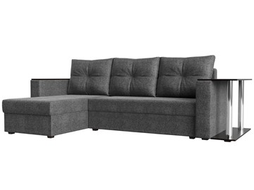Угловой раскладной диван Атланта Лайт, Серый (рогожка) в Благовещенске