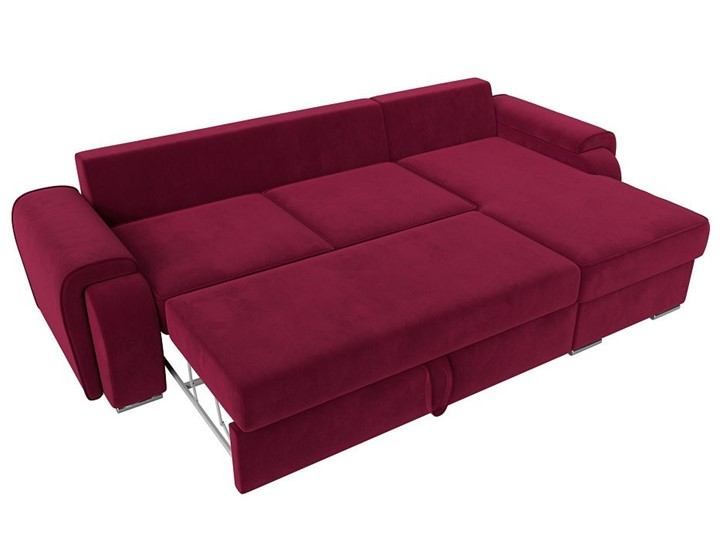 Угловой диван Лига-025, Бордовый (Микровельвет) в Благовещенске - изображение 1