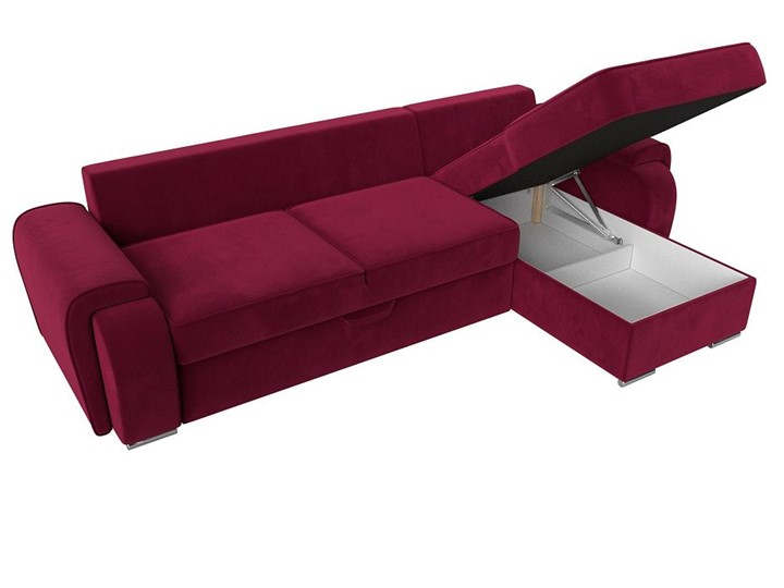Угловой диван Лига-025, Бордовый (Микровельвет) в Благовещенске - изображение 2
