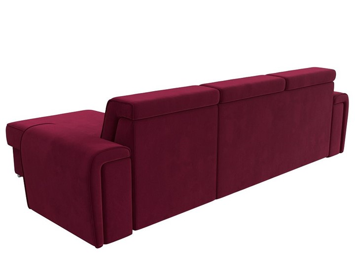 Угловой диван Лига-025, Бордовый (Микровельвет) в Благовещенске - изображение 4