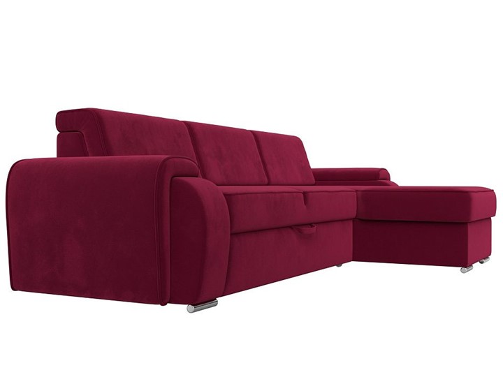 Угловой диван Лига-025, Бордовый (Микровельвет) в Благовещенске - изображение 5