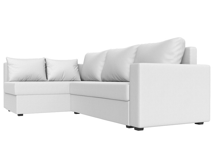 Угловой диван Мансберг, Белый (Экокожа) в Благовещенске - изображение 7